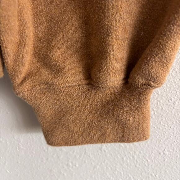 Carnoustie Men's L Pebble Beach Golf Links Tan Quarter Zip Pullover Soft - Picture 7 of 12